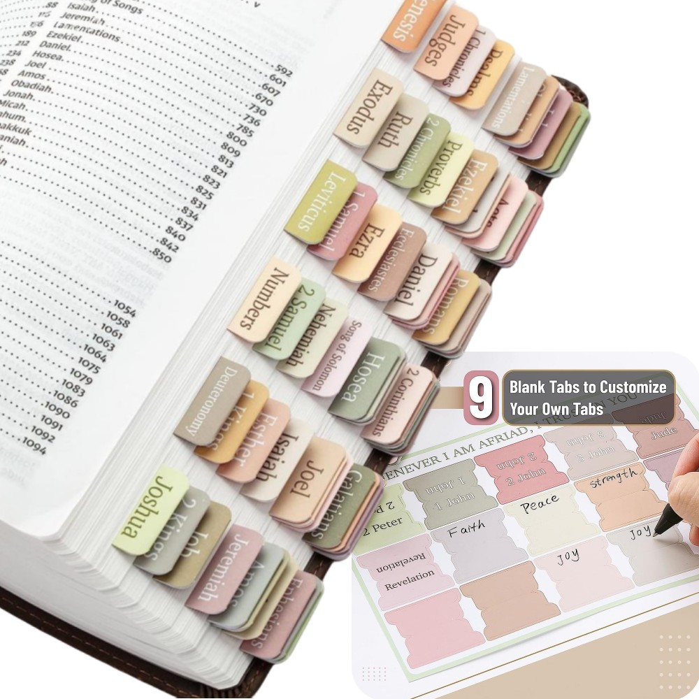 Commercial Printing Paper - 5 Sheets(75pcs) Bible Tabs Large Print