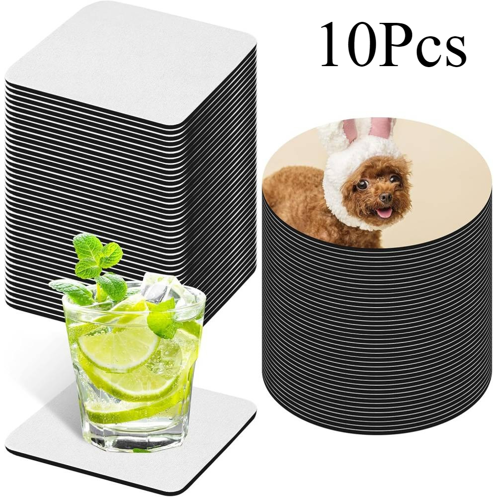 10 Pcs Sublimation Coasters Bl - đánh giá và giá Sublimation Mug Blank