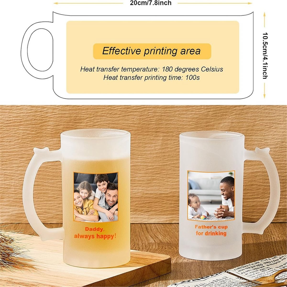 2 Pcs Sublimation Blank Beer M - đánh giá và giá Sublimation Mug Blank