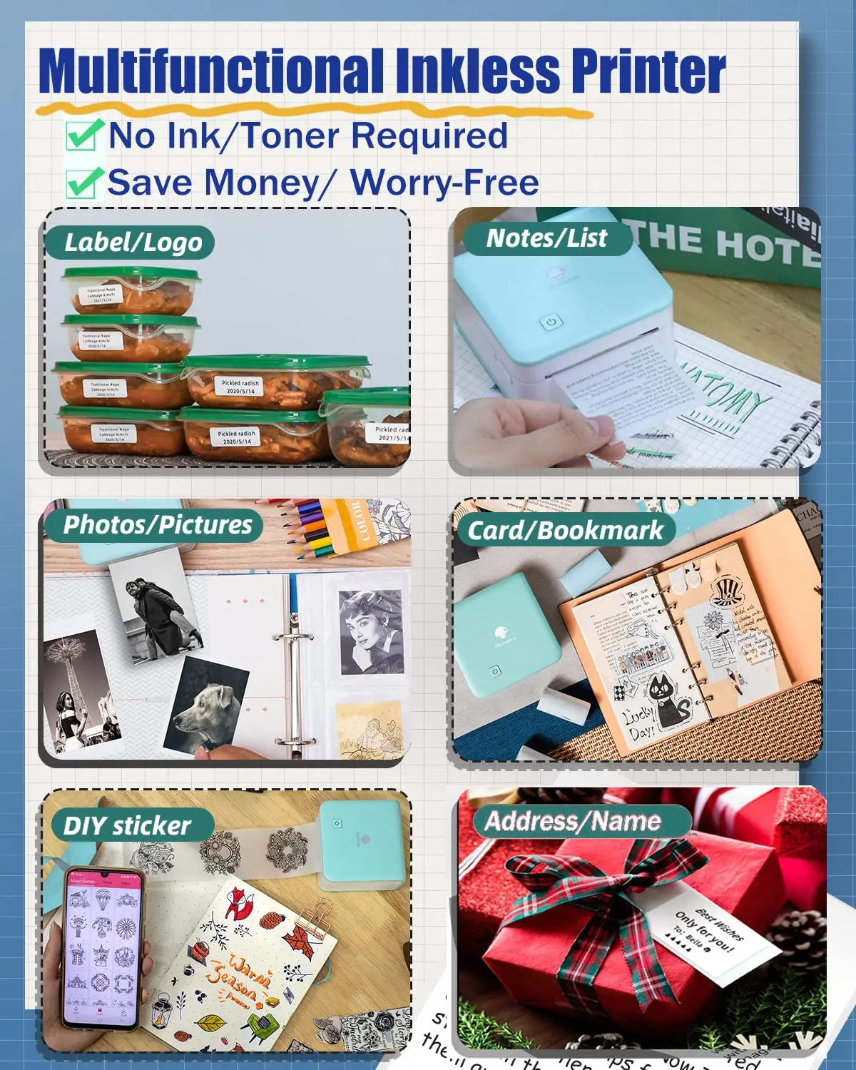 Phomemo M02Pro Mini Portable P - đánh giá và giá Commercial Printing Paper