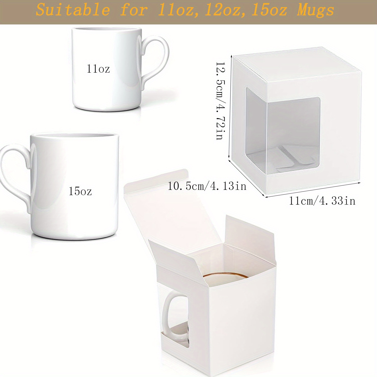 12Pack Gift Boxes for Sublimat - đánh giá và giá Sublimation Mug Blank