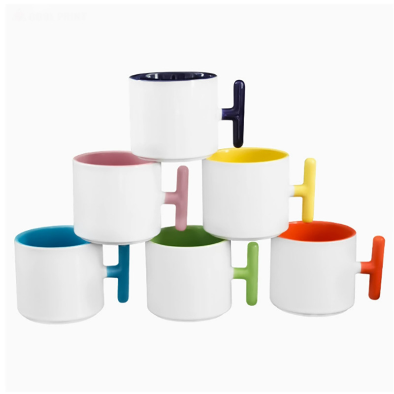 2PCS Creativity T-shaped handl - đánh giá và giá Sublimation Mug Blank