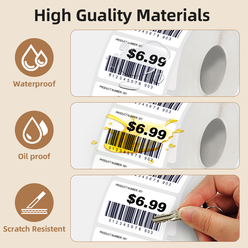 5 Rolls of White Label Sticker - đánh giá và giá Commercial Printing Machine